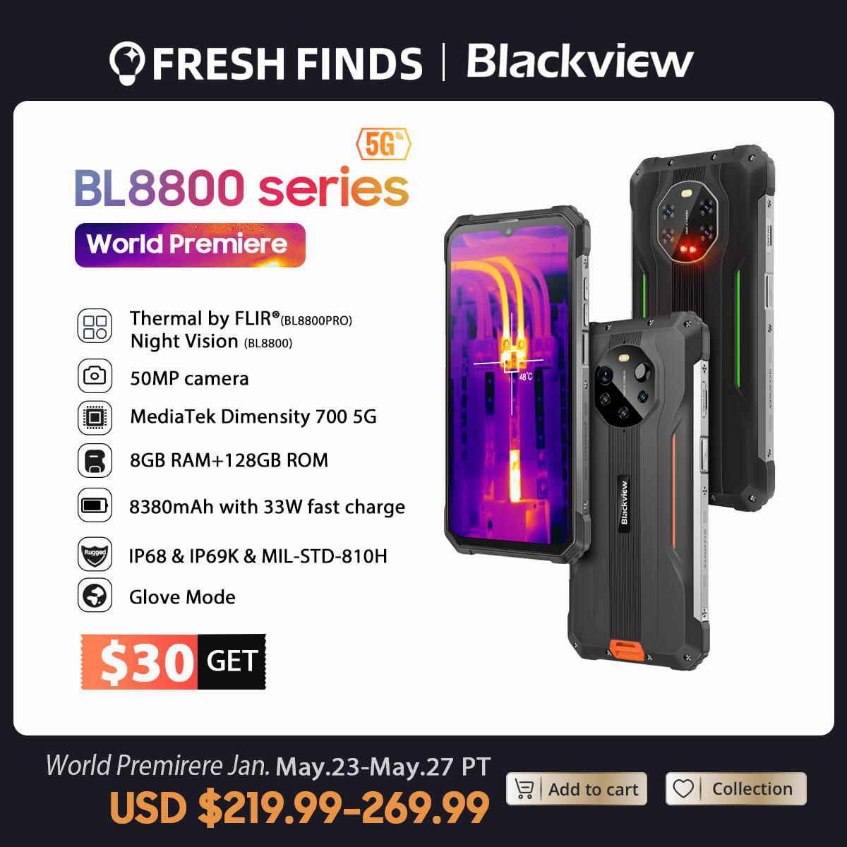  ̾ Blackview BL8800  5G ߰ Ʈ ..